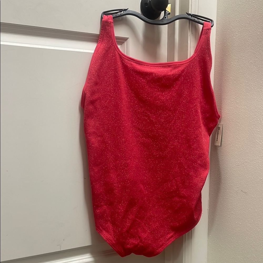 Red Glittery Women's Top